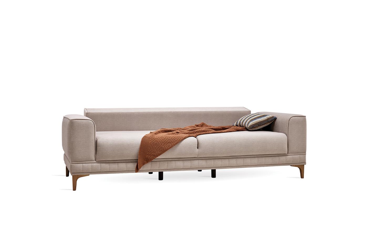 Pavia 3 Seater Sofa Bed - 2121 - K1 - 14001 Bone - AR:301 - Image 6