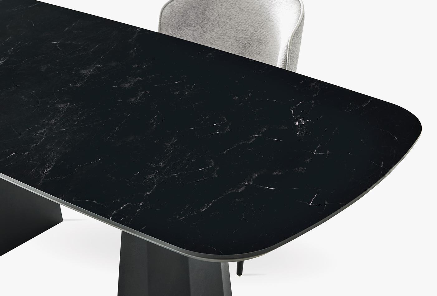 Legato Non-Extendable Dining Table with Metal Legs 200x100 cm - Image 4