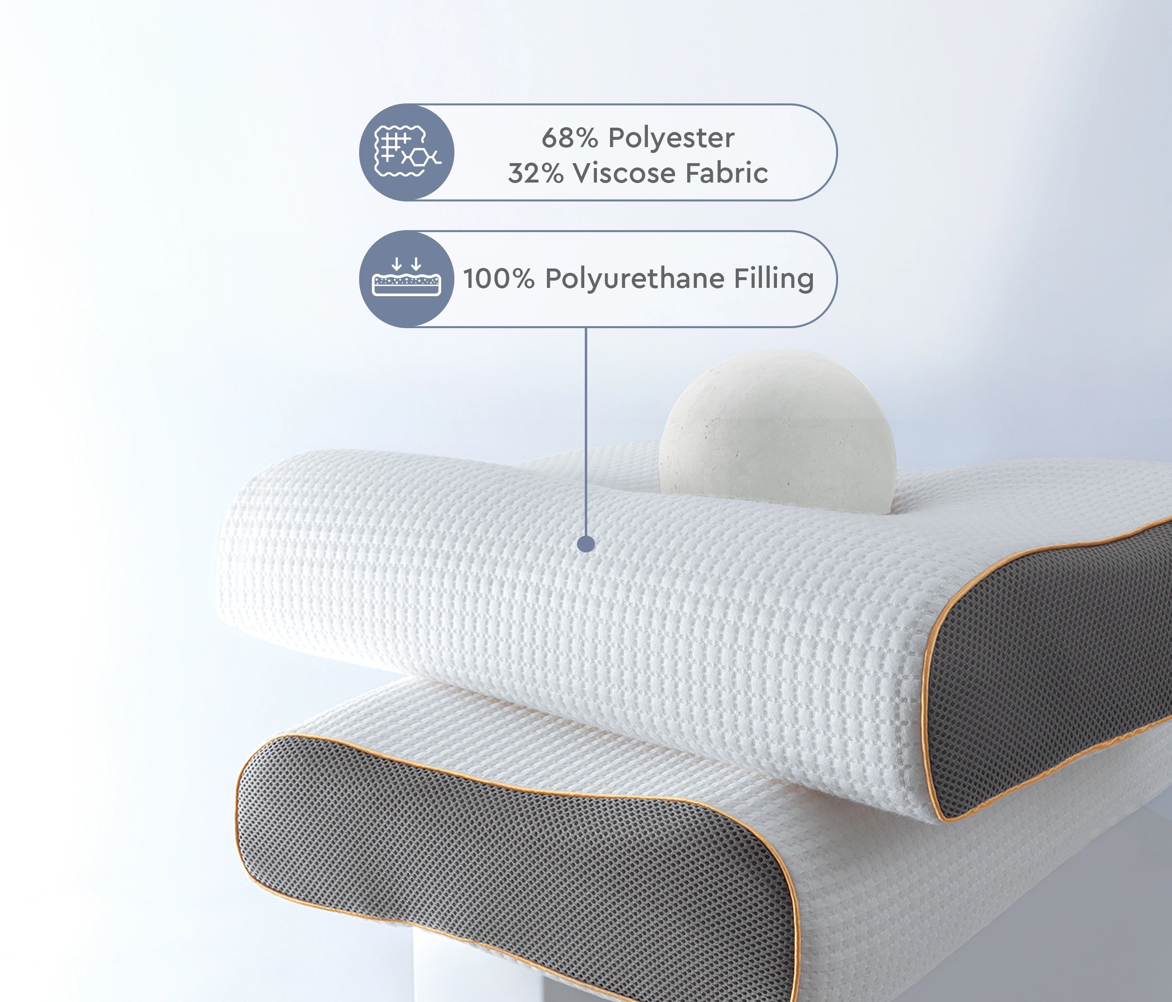 Visco Therapy Neck Pillow 40x60 - Image 3