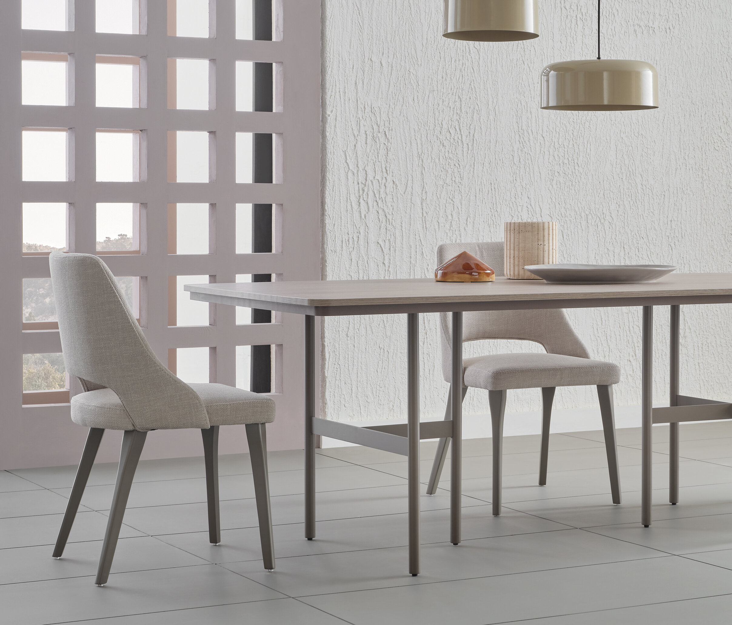 VARENA NON-EXTENDABLE DINING TABLE WITH METAL LEG - Image 3