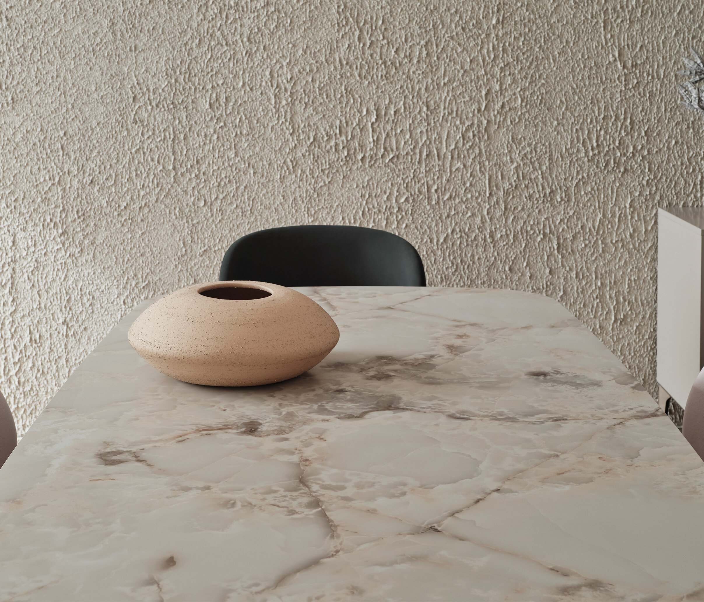 HERA NON-EXTENDABLE DINING TABLE-METAL LEG - Image 4