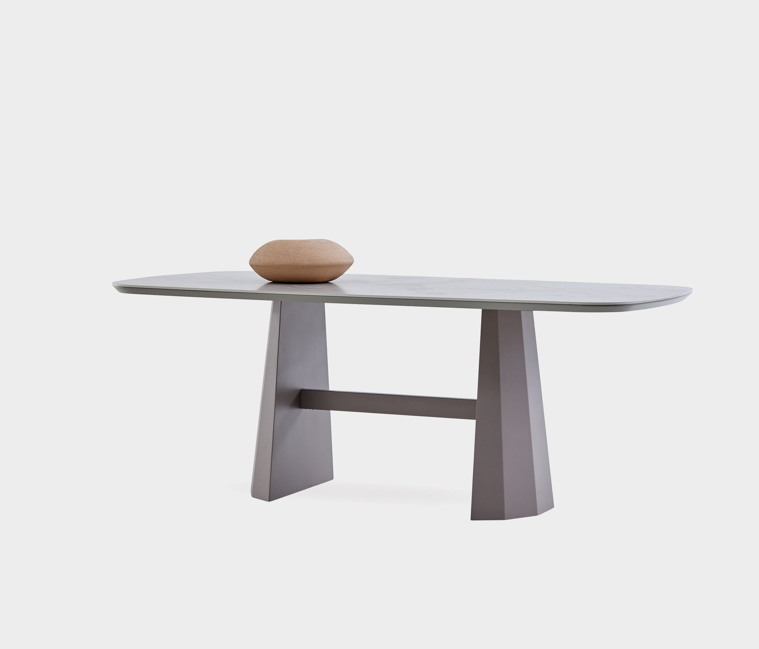 HERA NON-EXTENDABLE DINING TABLE-METAL LEG - Image 10