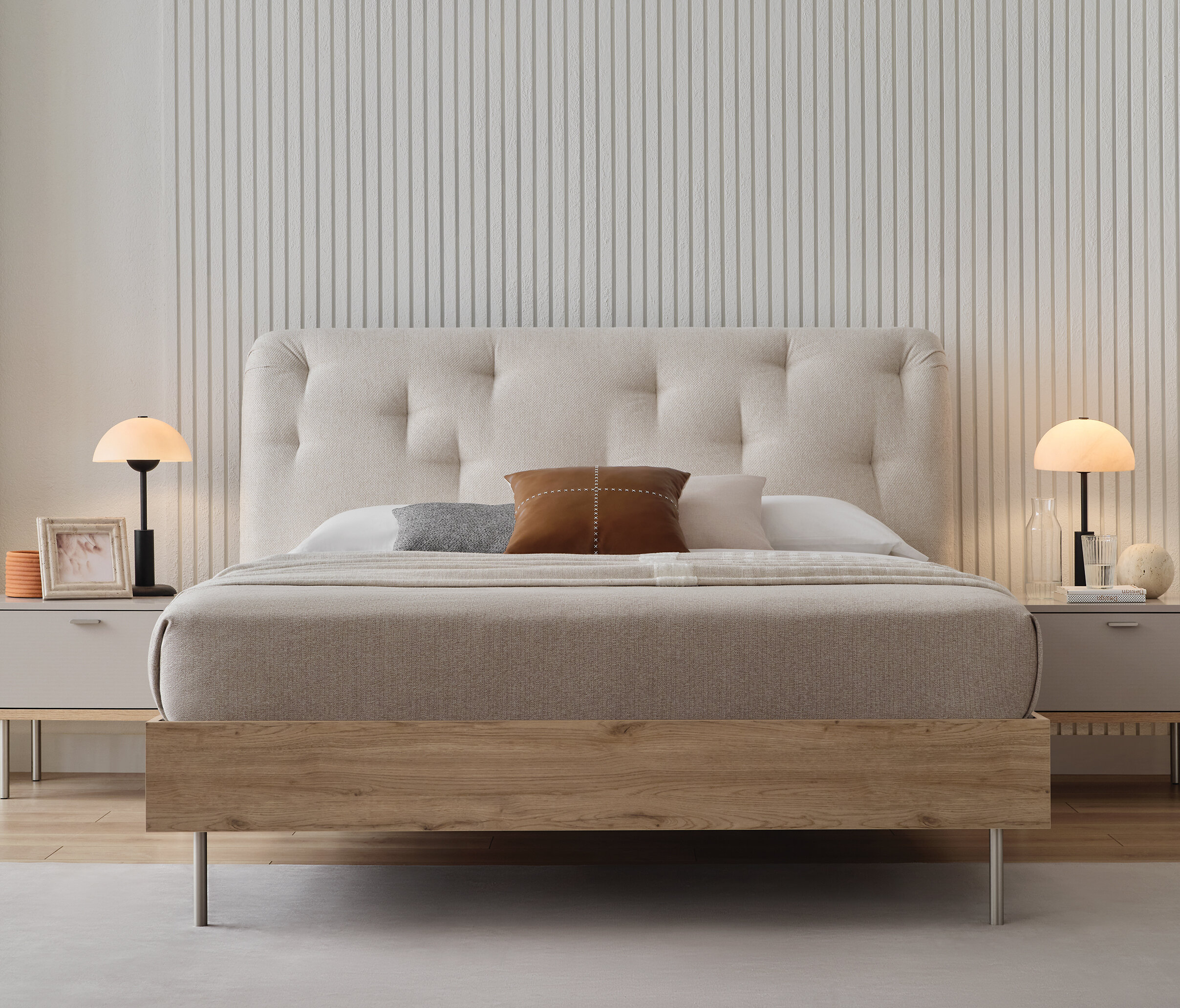 CANTE (160X200) BEDSTEAD WITH HEADBOARD - Image 3