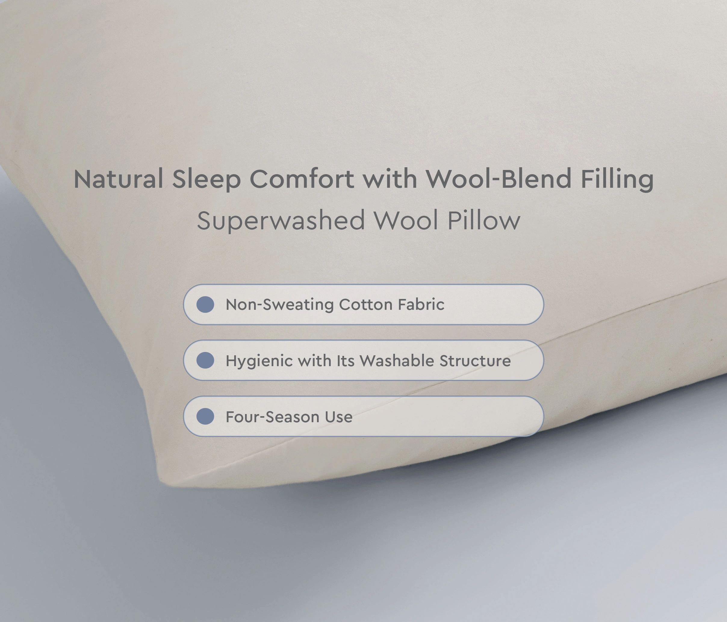 SUPERWASHED WOOL PILLOW - Image 3