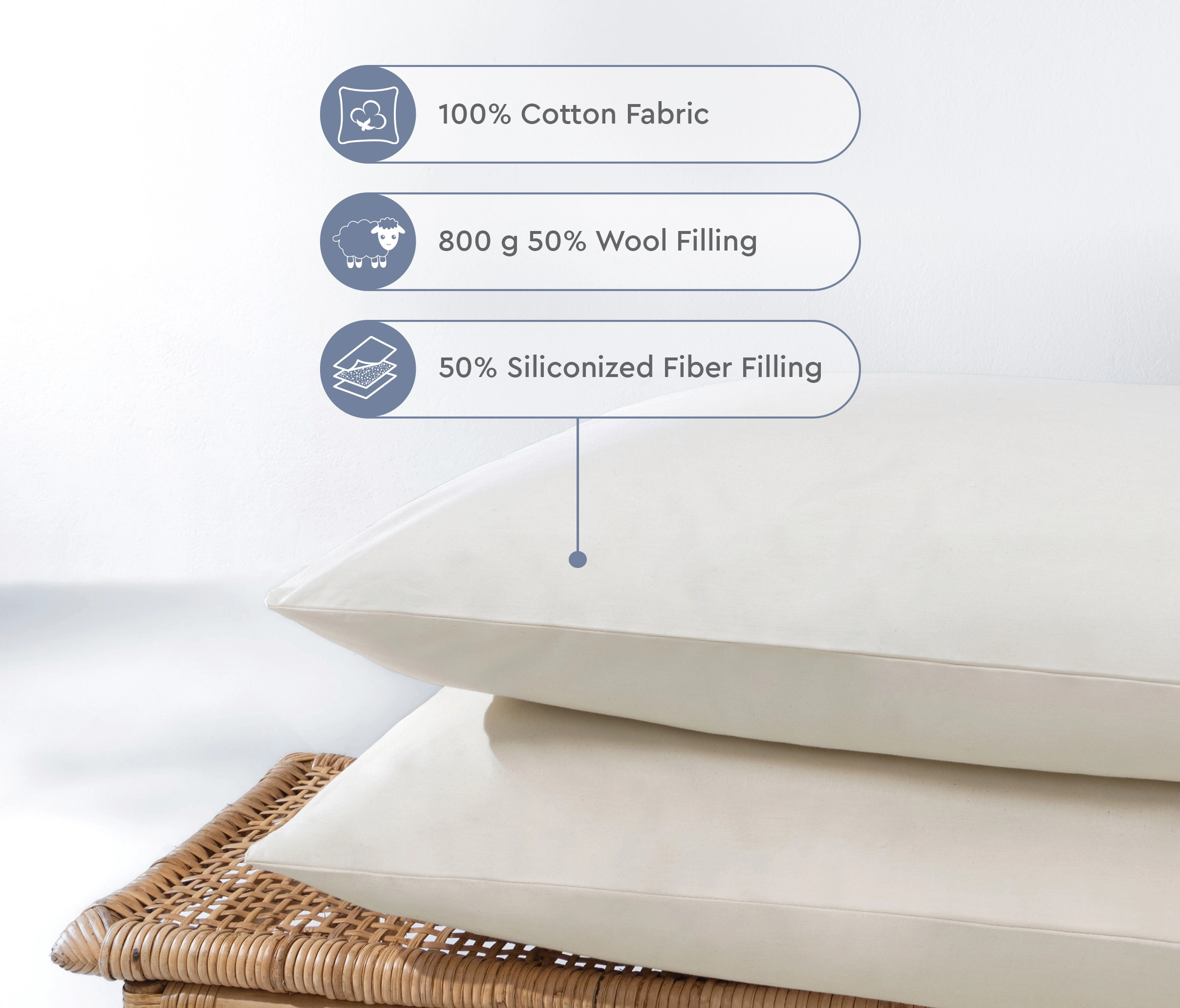 SUPERWASHED WOOL PILLOW - Image 4