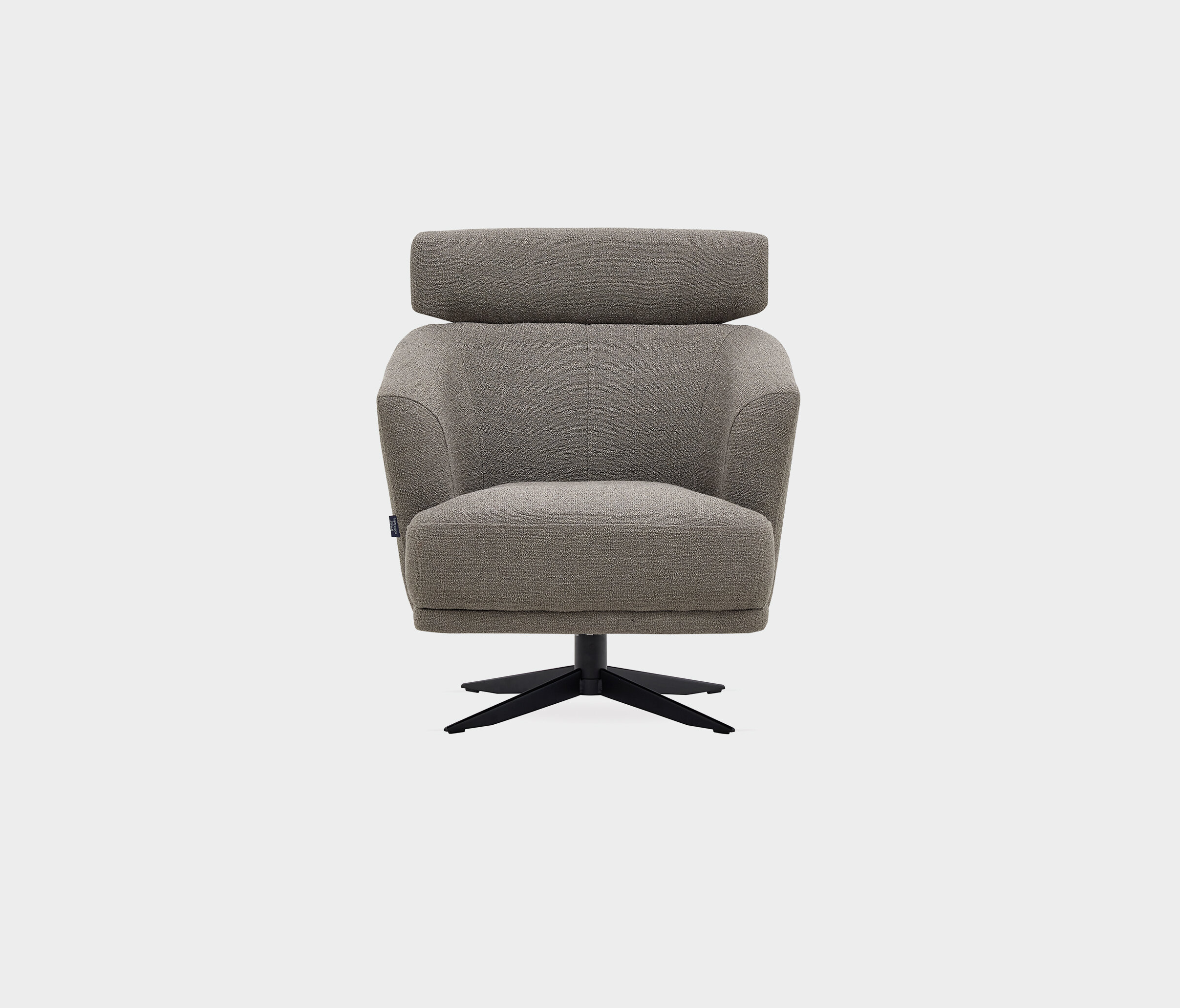 Swan - Swiwel Armchair w/ Headrest - 2209 - K4 - 15604 Taupe - AR:217 - Image 4