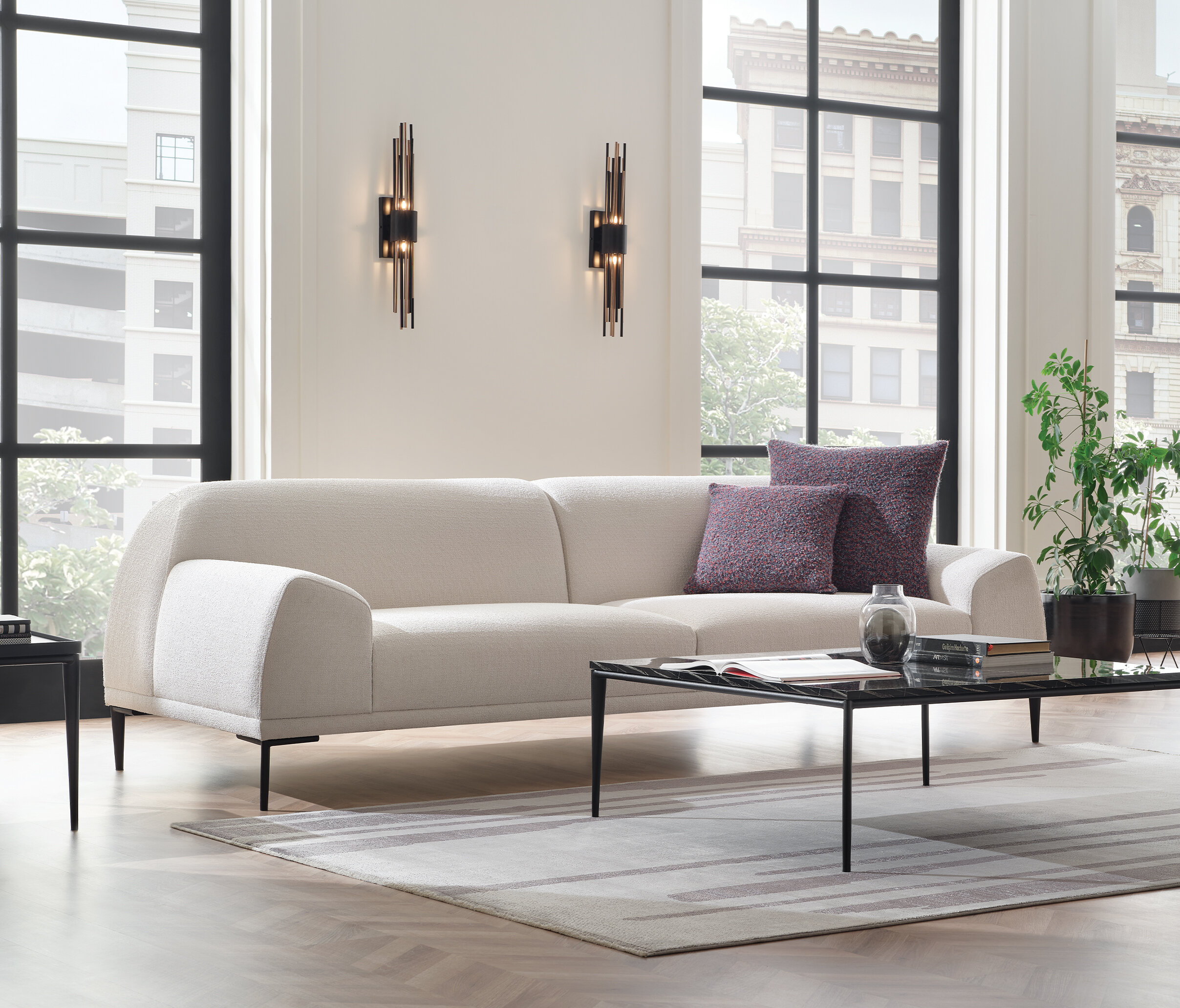 SWAN 3 SEATER SOFA 2209 K2 GK:15602 WHITE - Image 2