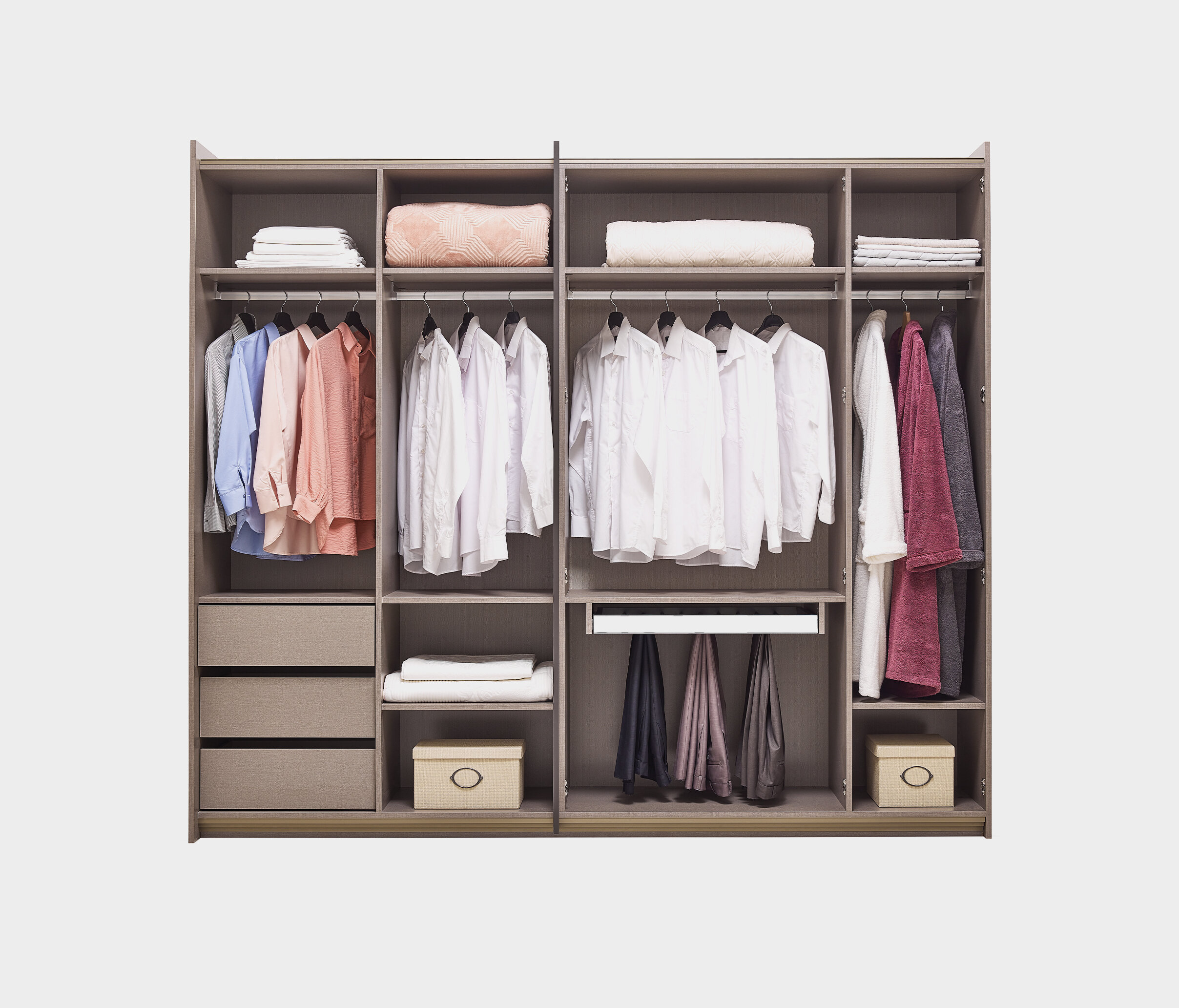 BERTA 260 CM HYBRED DOOR WARDROBE - Image 4
