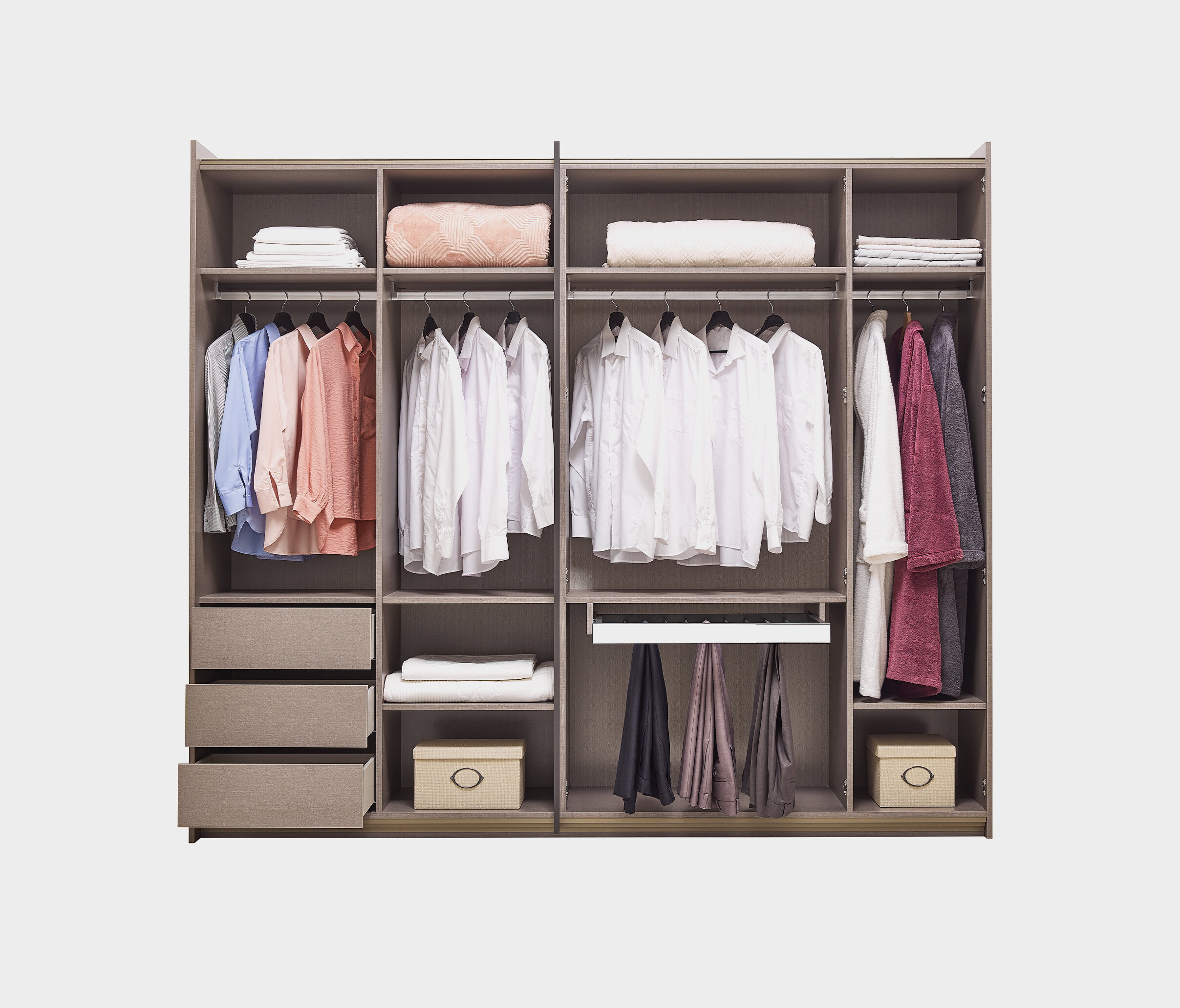 BERTA 260 CM HYBRED DOOR WARDROBE - Image 5