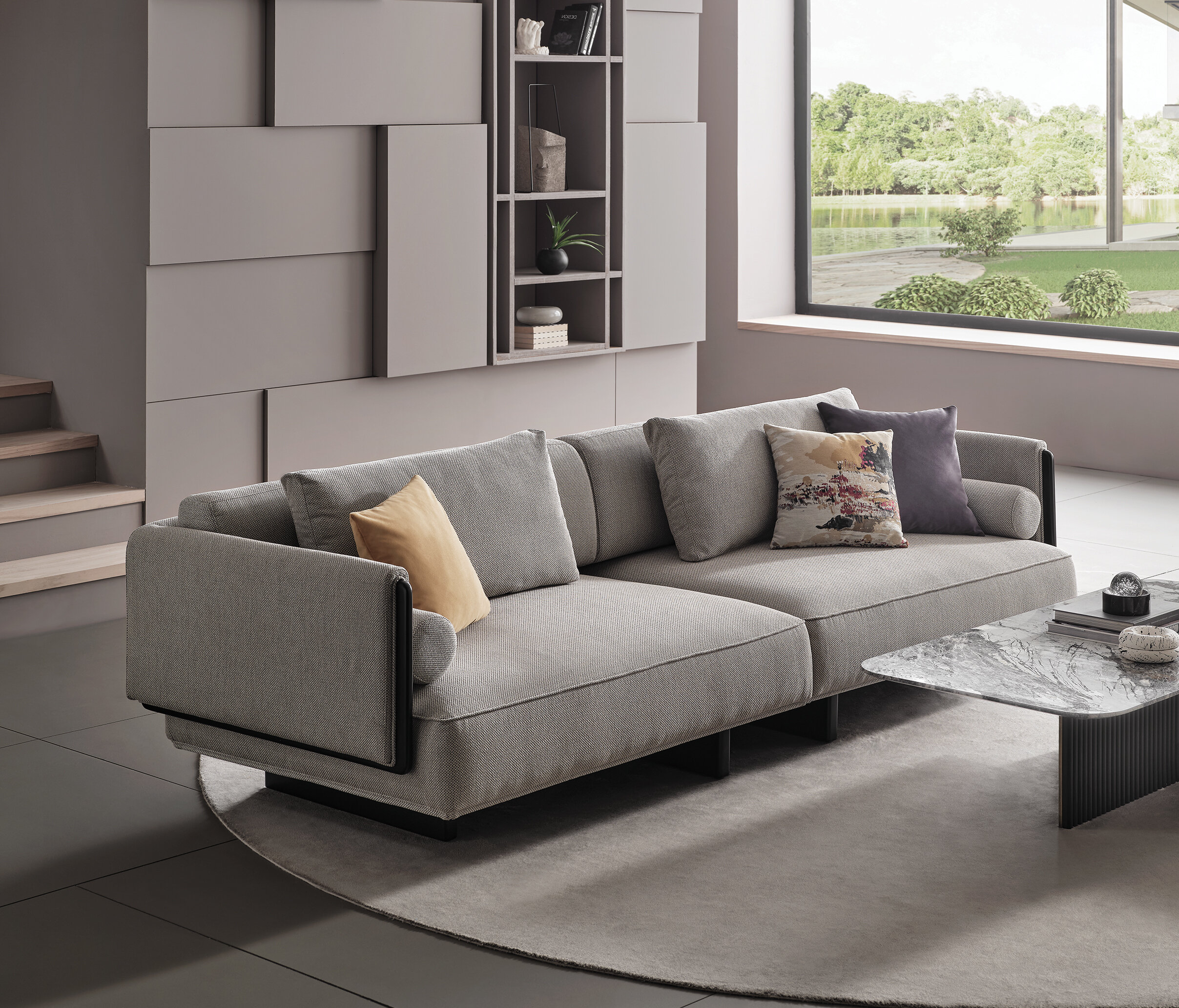 Canton 2,5 Seater Sofa - 2220 - K2 - 17605 White - AR:117 - Image 3