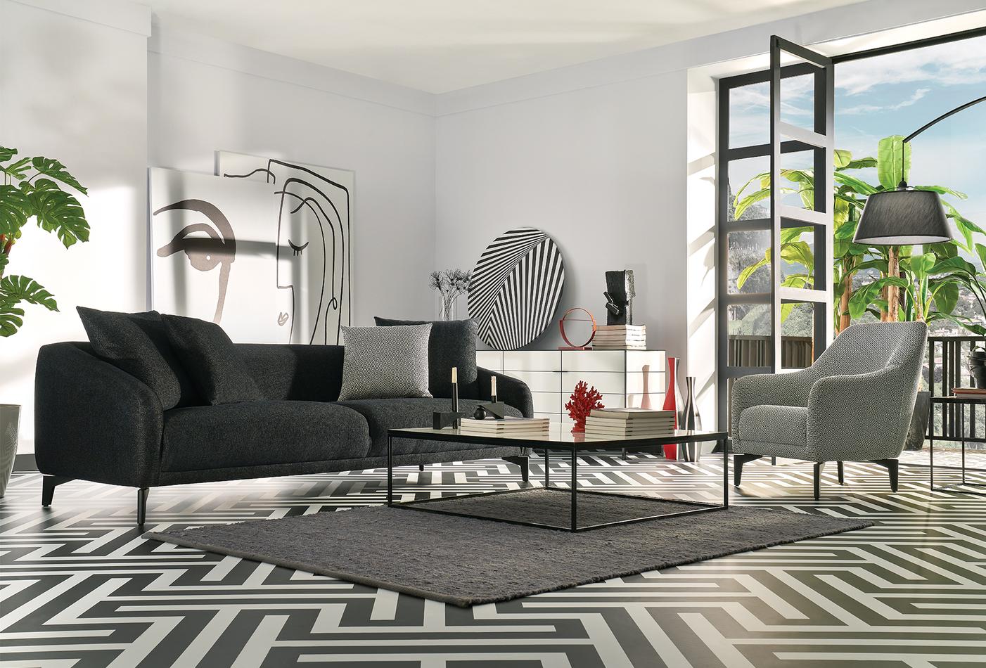 Maison 3 Seater Sofa - 2037 - K2 - 12402 Grey - AR:217 - Image 5