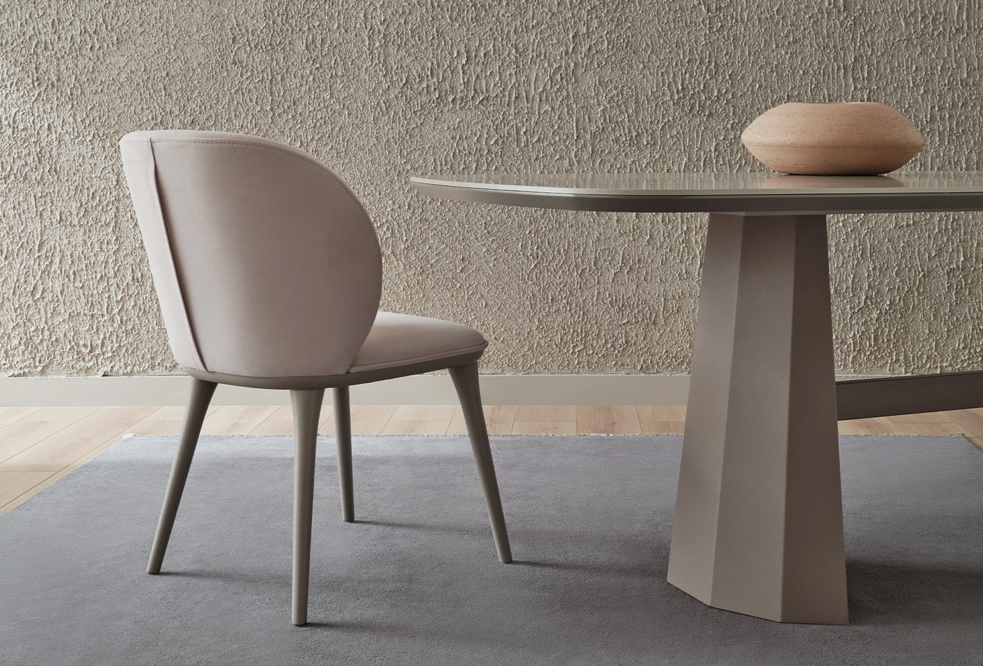 HERA NON-EXTENDABLE DINING TABLE-METAL LEG - Image 7