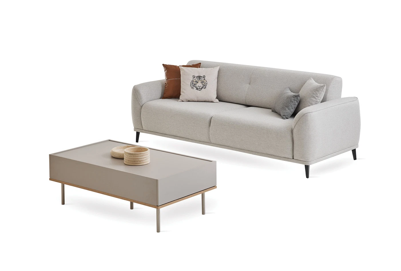 CANTE 3 SEAT SOFA BED GK:14207 CREAM AR:317 - Image 7