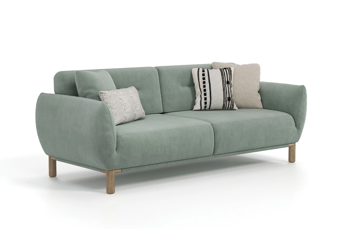 PERGE 2 SEATER SOFA - GREEN