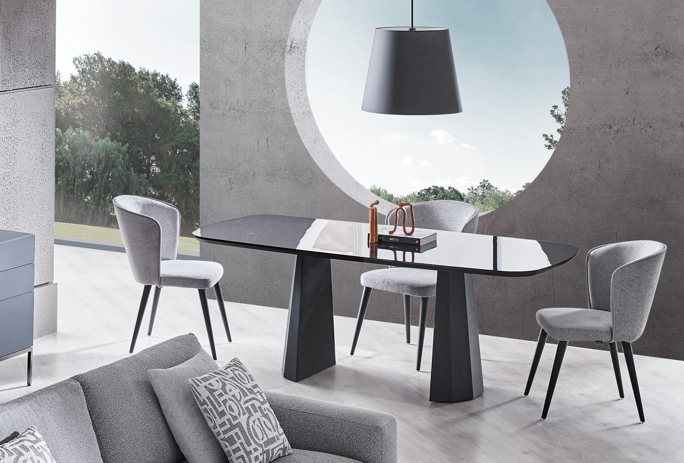 Legato Non-Extendable Dining Table with Metal Legs 200x100 cm - Image 3