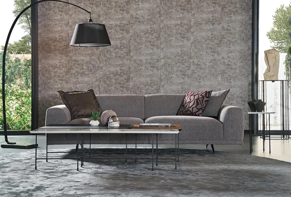 Giorno 3 Seater Sofa - 2045 - K2 - 22406 Grey Z2 - AR:217 - Image 2