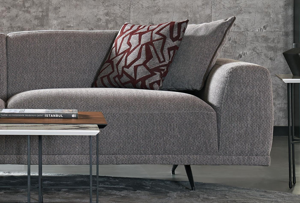 Giorno 3 Seater Sofa - 2045 - K2 - 22406 Grey Z2 - AR:217 - Image 5