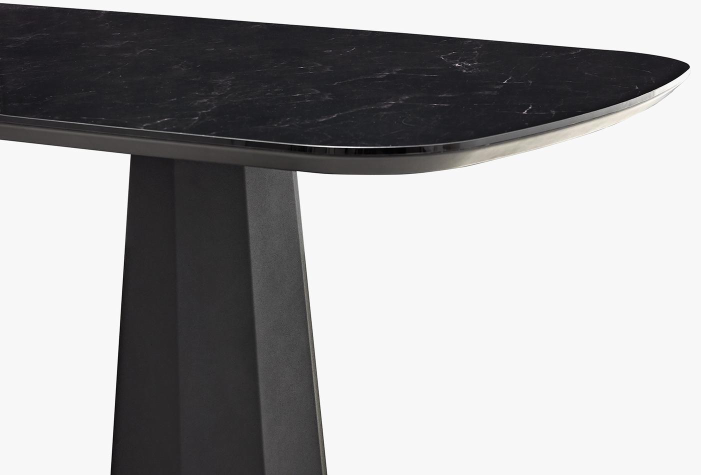 Legato Non-Extendable Dining Table with Metal Legs 200x100 cm - Image 5