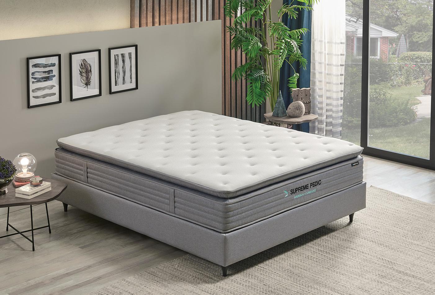 160X200 EU SUPREME PEDIC SPRING MATTRESS - Image 2