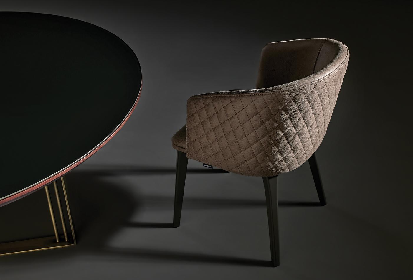 SIRONA CHAIR WITH HANDLE GK:11505 DARK - Image 2