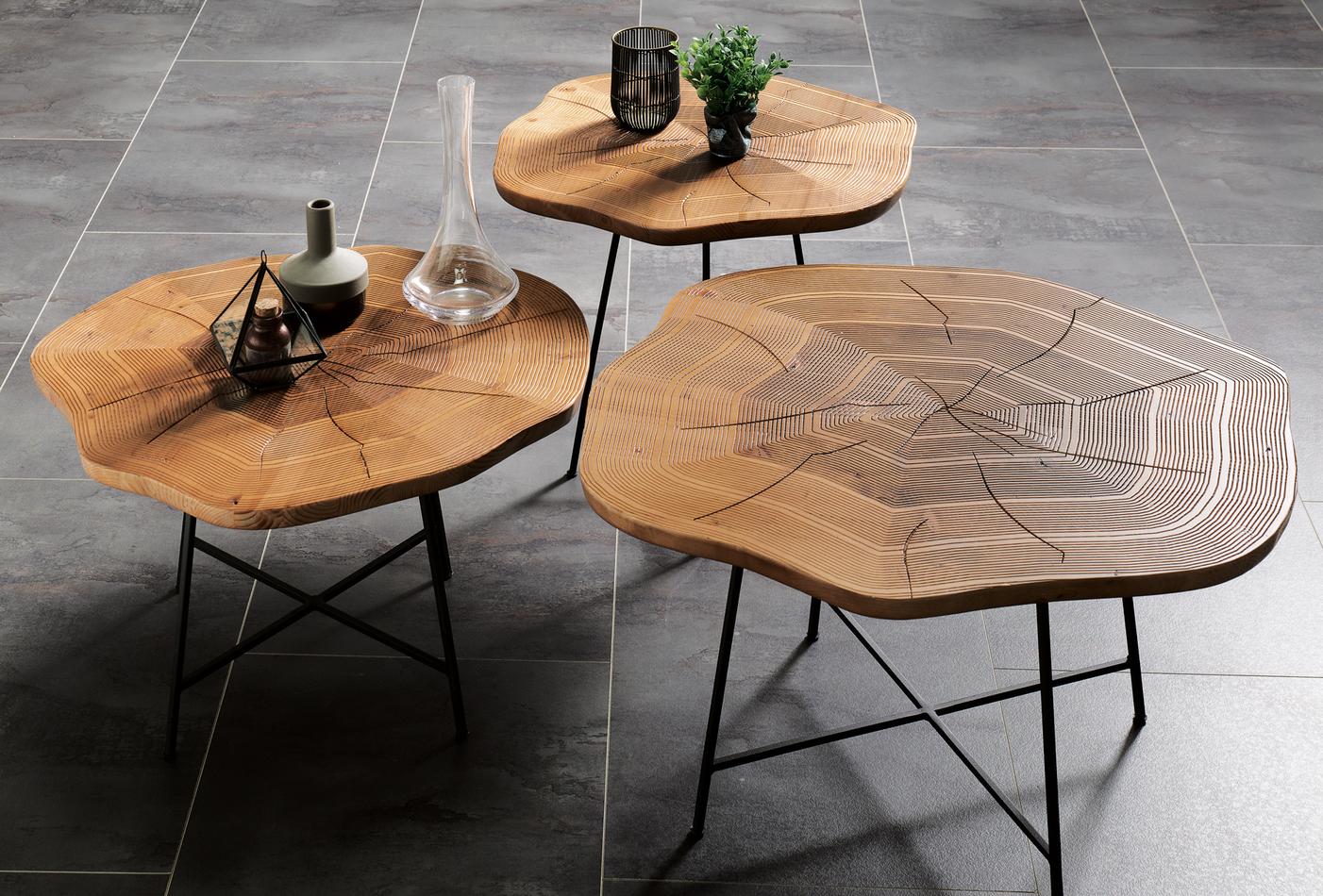 Woody Side Coffee Table Middle Walnut - Image 3