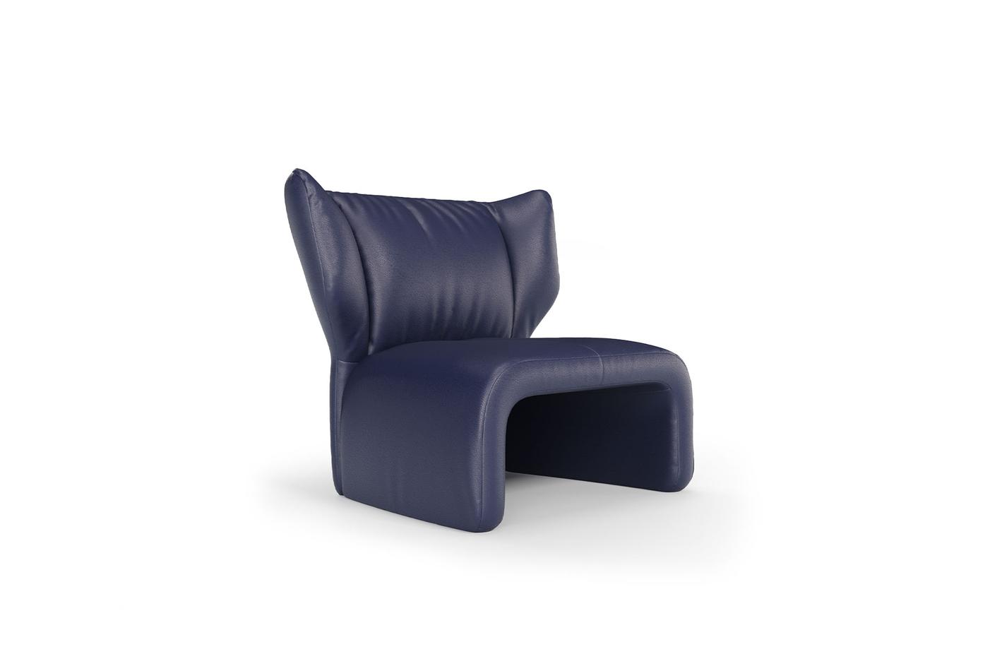 PUDDLE ARMCHAIR LEATHER GK:54405 MARINE - Image 3