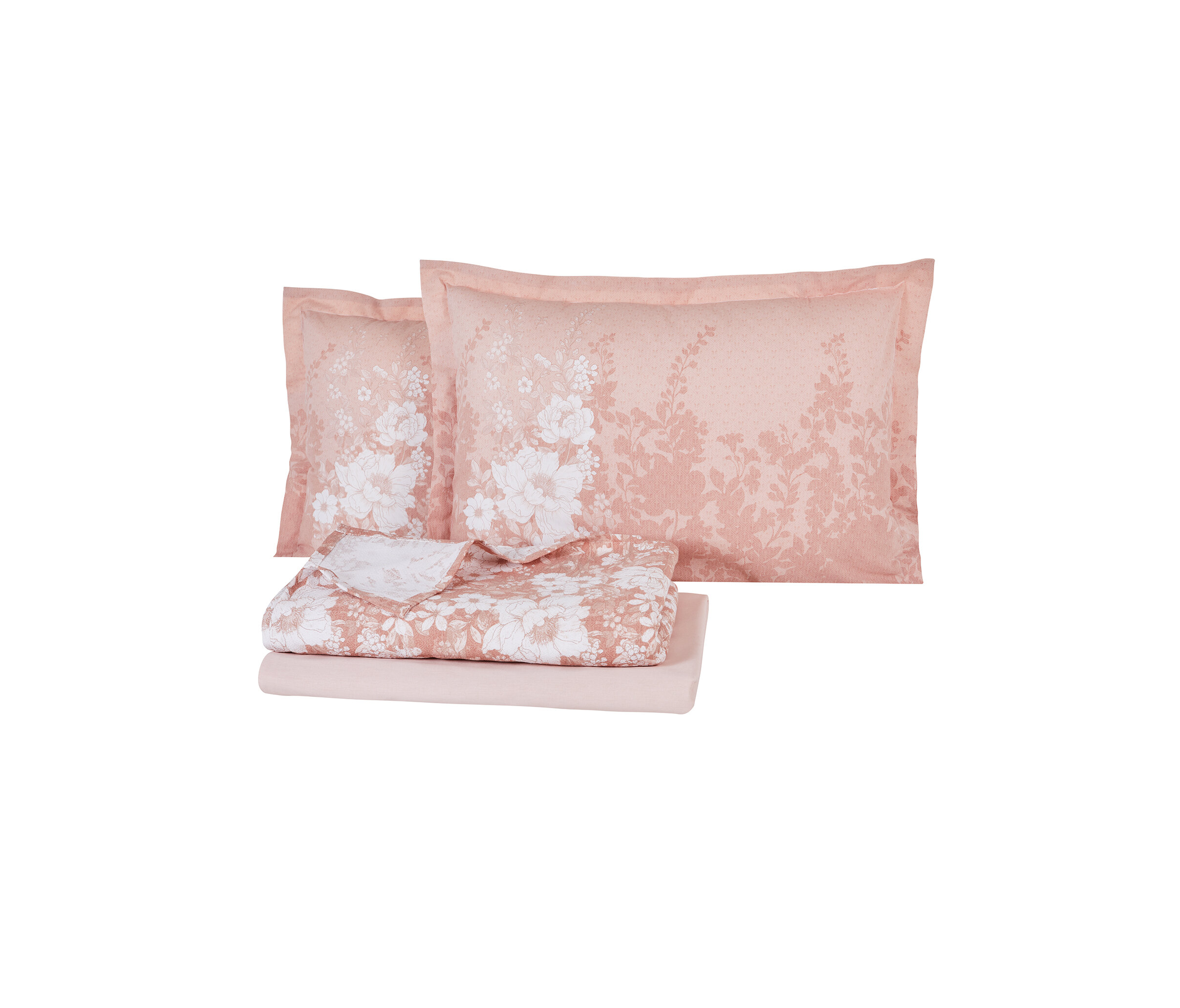 Queen Size Andressa Rnf Duvet Cover Set - Blush - Image 3