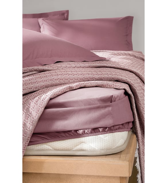 Queen Size Marita Pique Set - Dusty Rose - Image 3