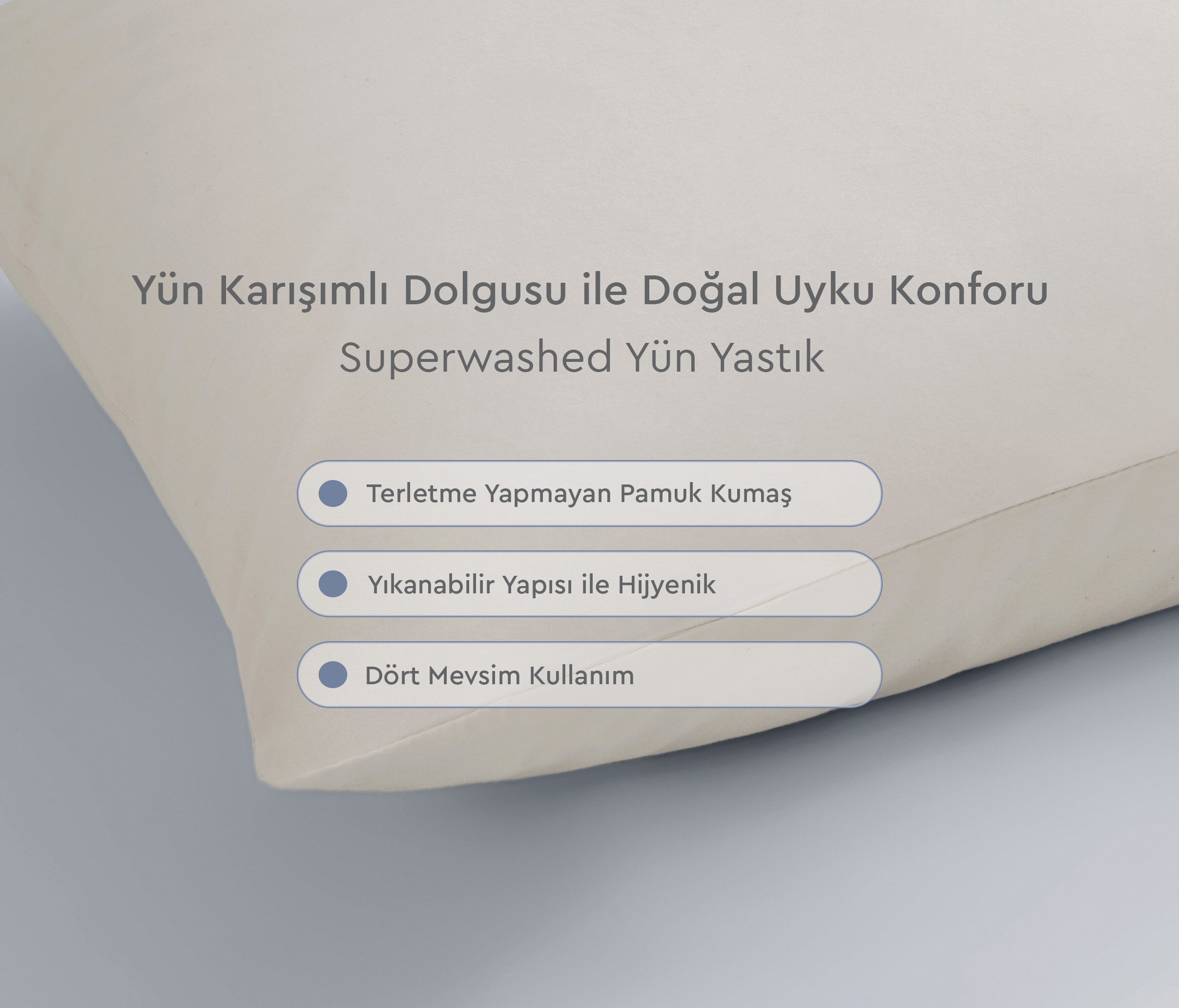 SUPERWASHED WOOL PILLOW - Image 3