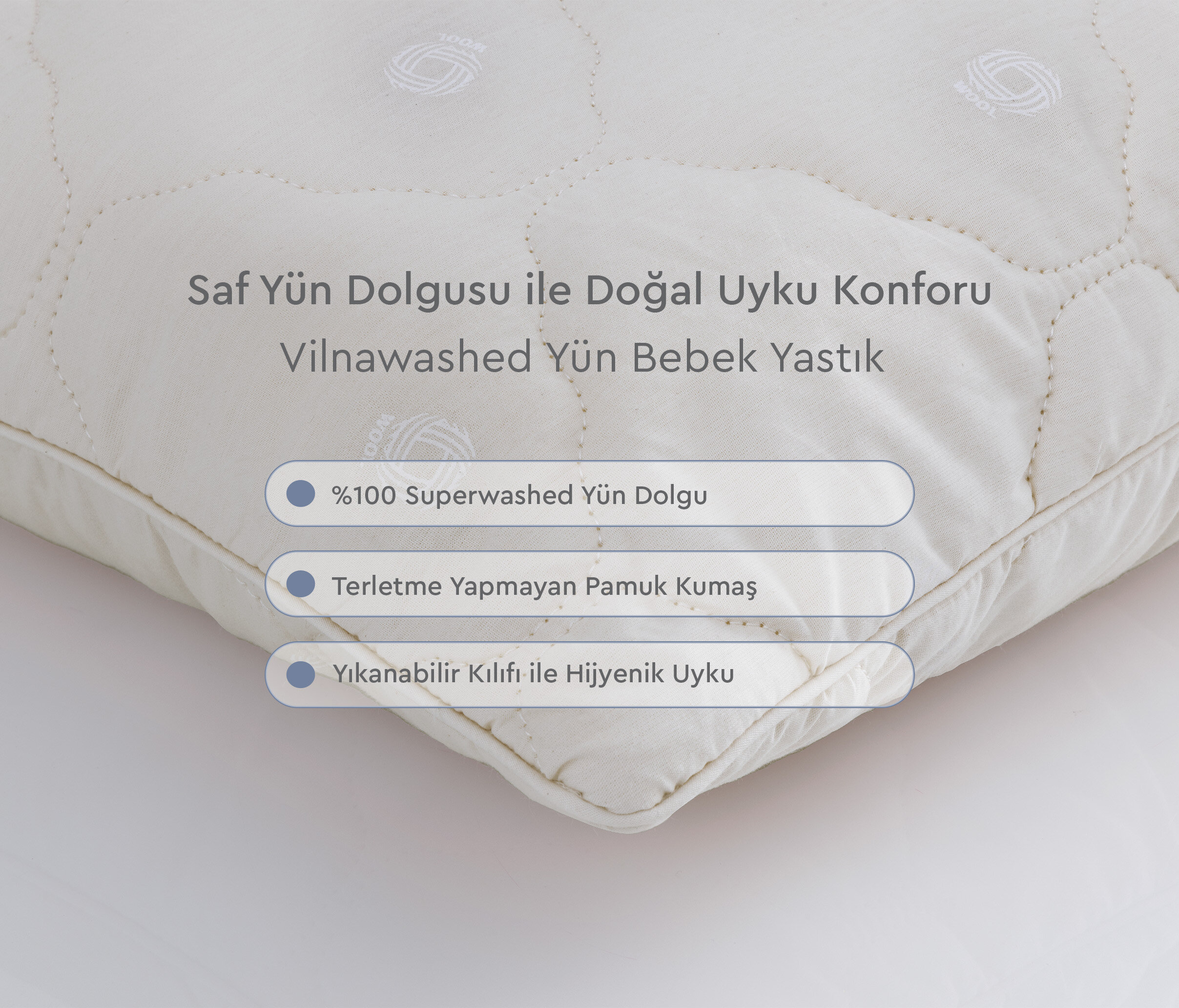 Superwashed Wool Baby Pillow 150 g (35x45) - Image 3