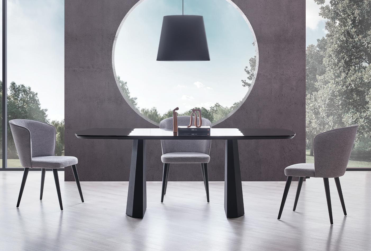Legato Non-Extendable Dining Table with Metal Legs 200x100 cm - Image 2