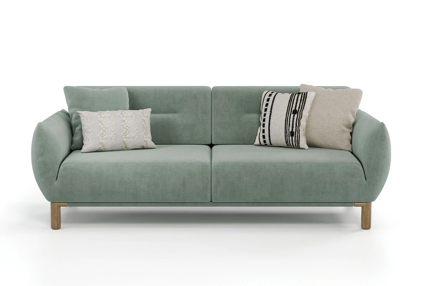 PERGE 2 SEATER SOFA - GREEN - Image 5