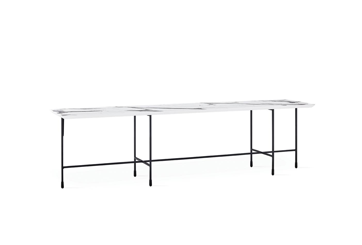 Solaro Long Coffee Table-Marble - Image 3