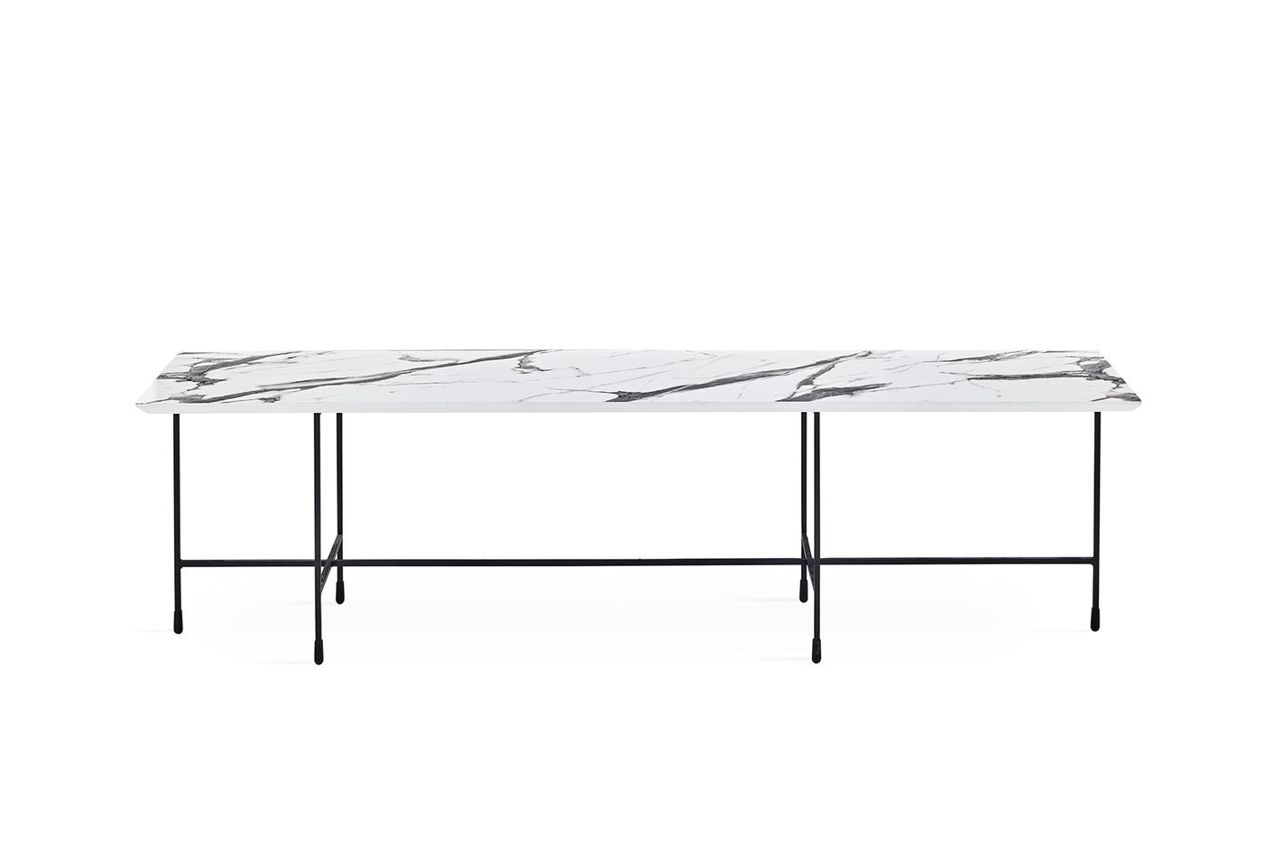 Solaro Long Coffee Table-Marble - Image 4