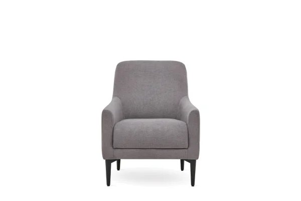 Briza Grey Woven Fabric Armchair | Modern Accent Chair Dubai | Enza Home UAE