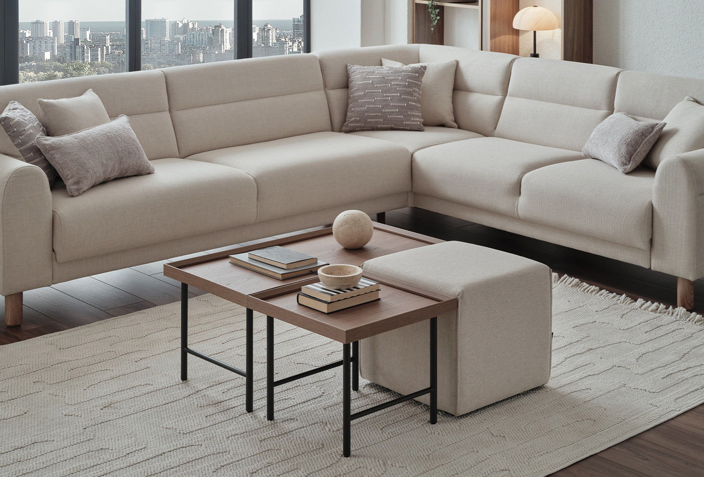 PALOMA COFFEE TABLE OTTOMAN GK:55701 - Image 2