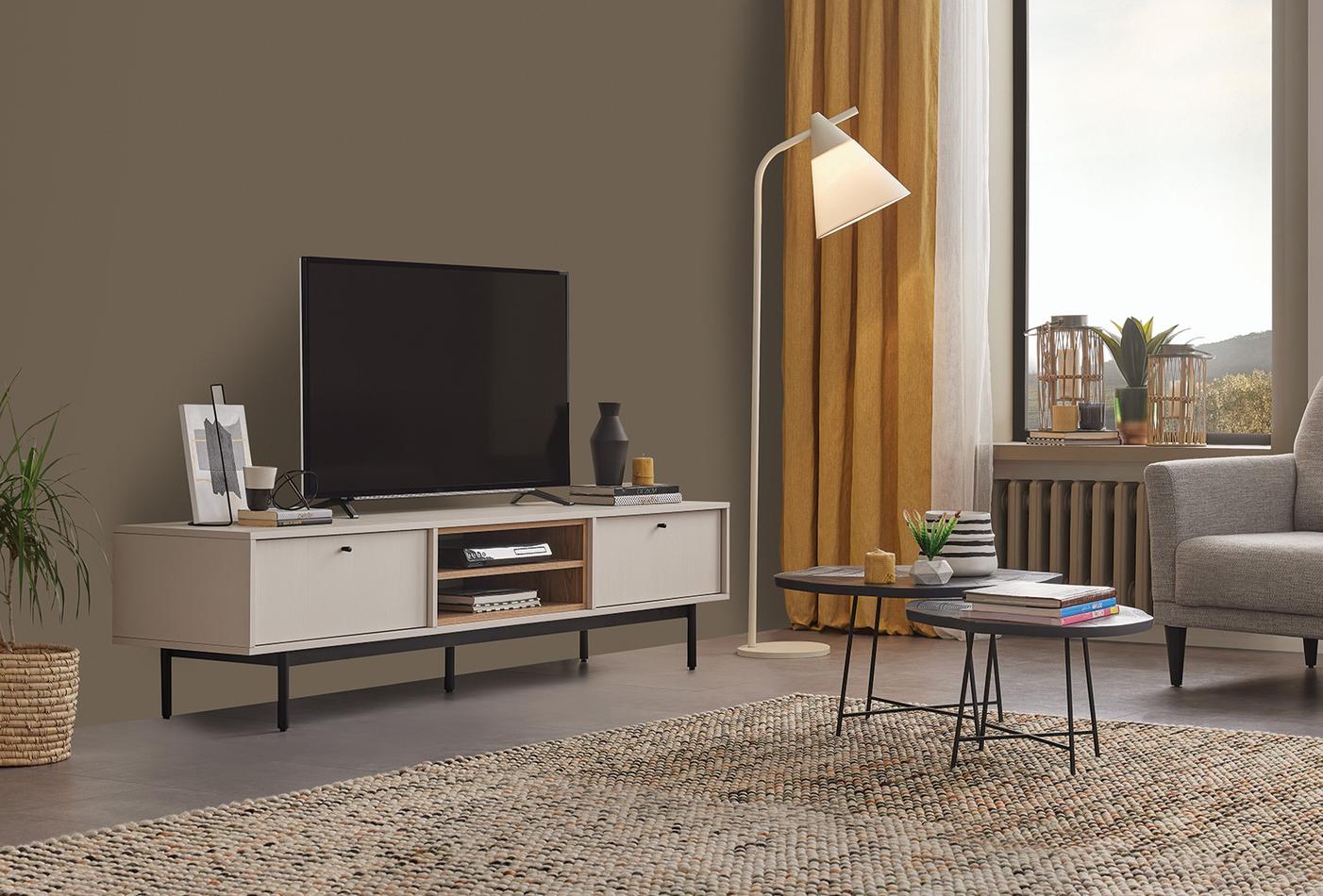 LORETO TV STAND WITH LEG 200 CM - Image 2