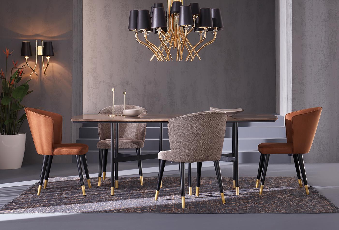 DORIAN NON-EXTENDABLE DINING TABLE 2050X1030 (METAL LEG) - Image 2