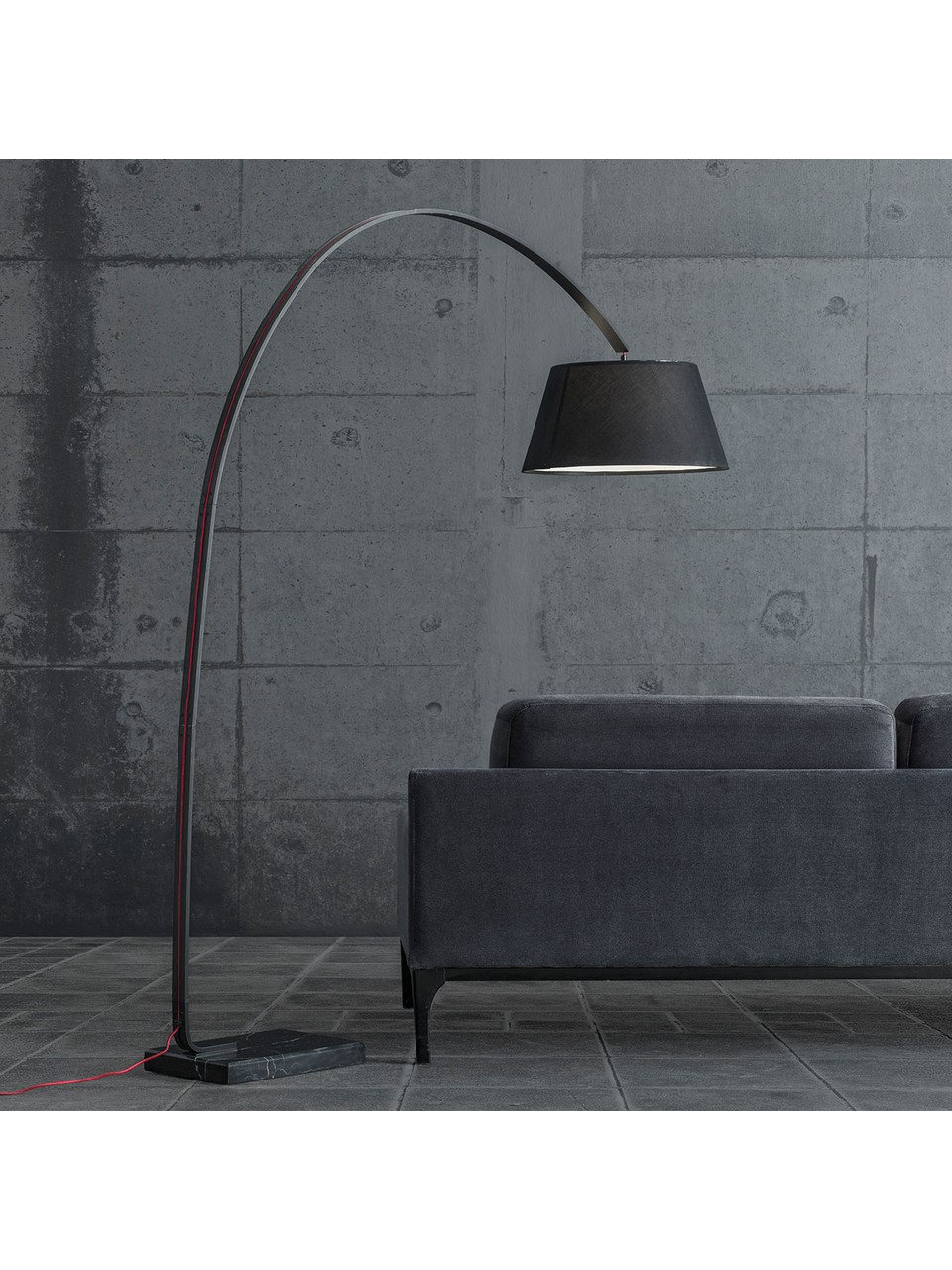 Eliptic Floor Lamp- Black (210cm) - Image 2