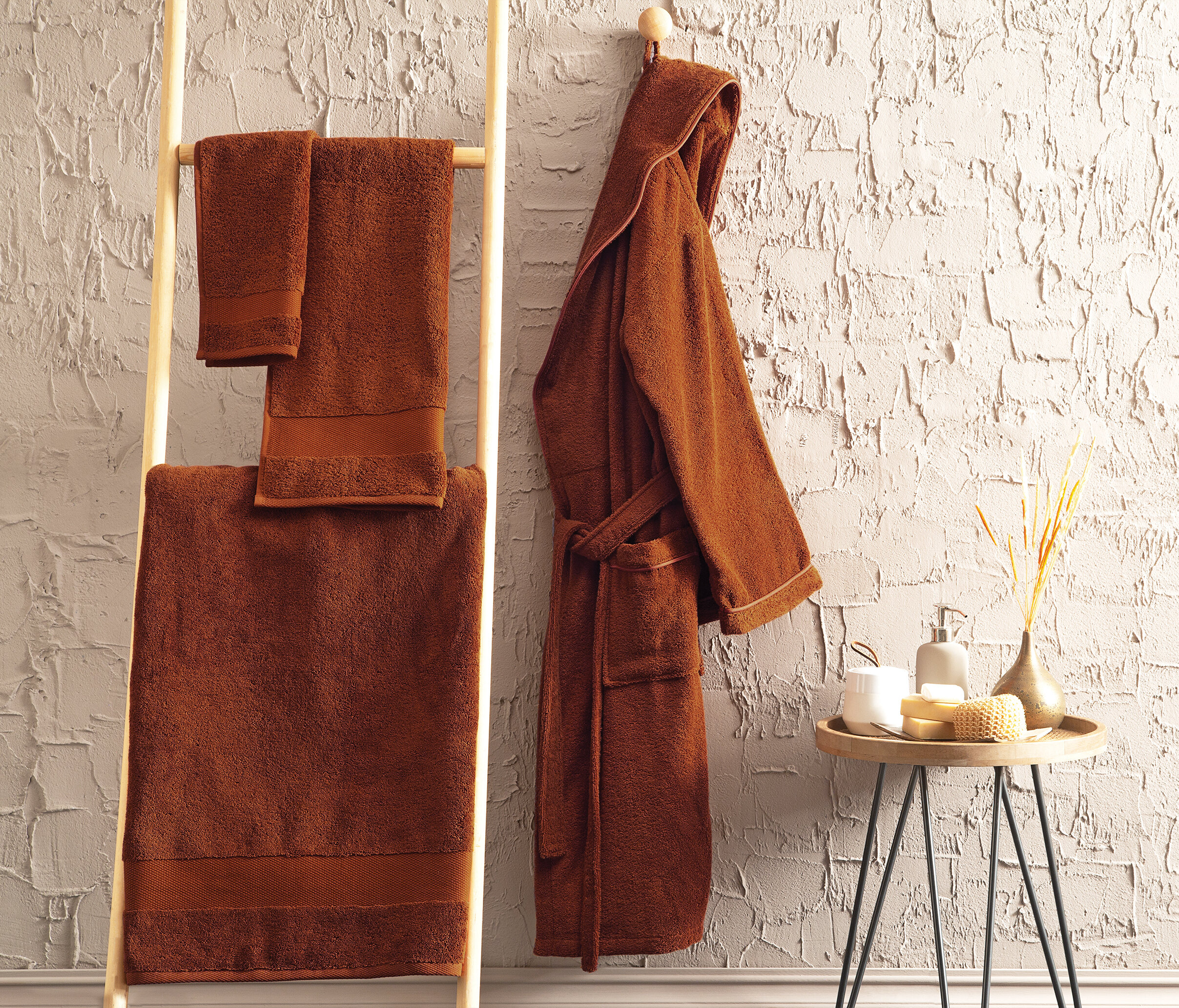 Essentials Bath Towel - Brick Red (90x150 cm) - Image 2