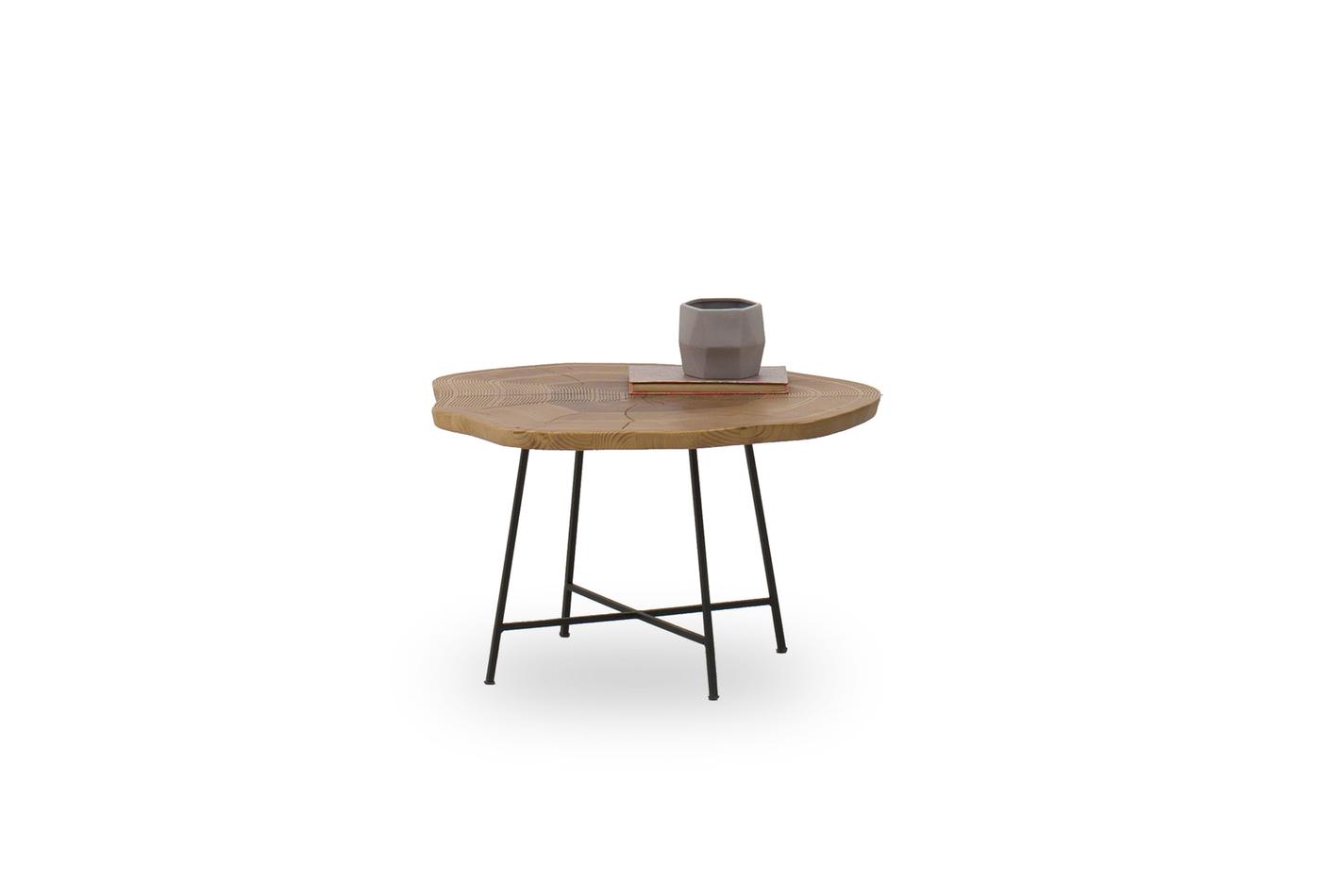 Woody Side Coffee Table Middle Walnut - Image 4