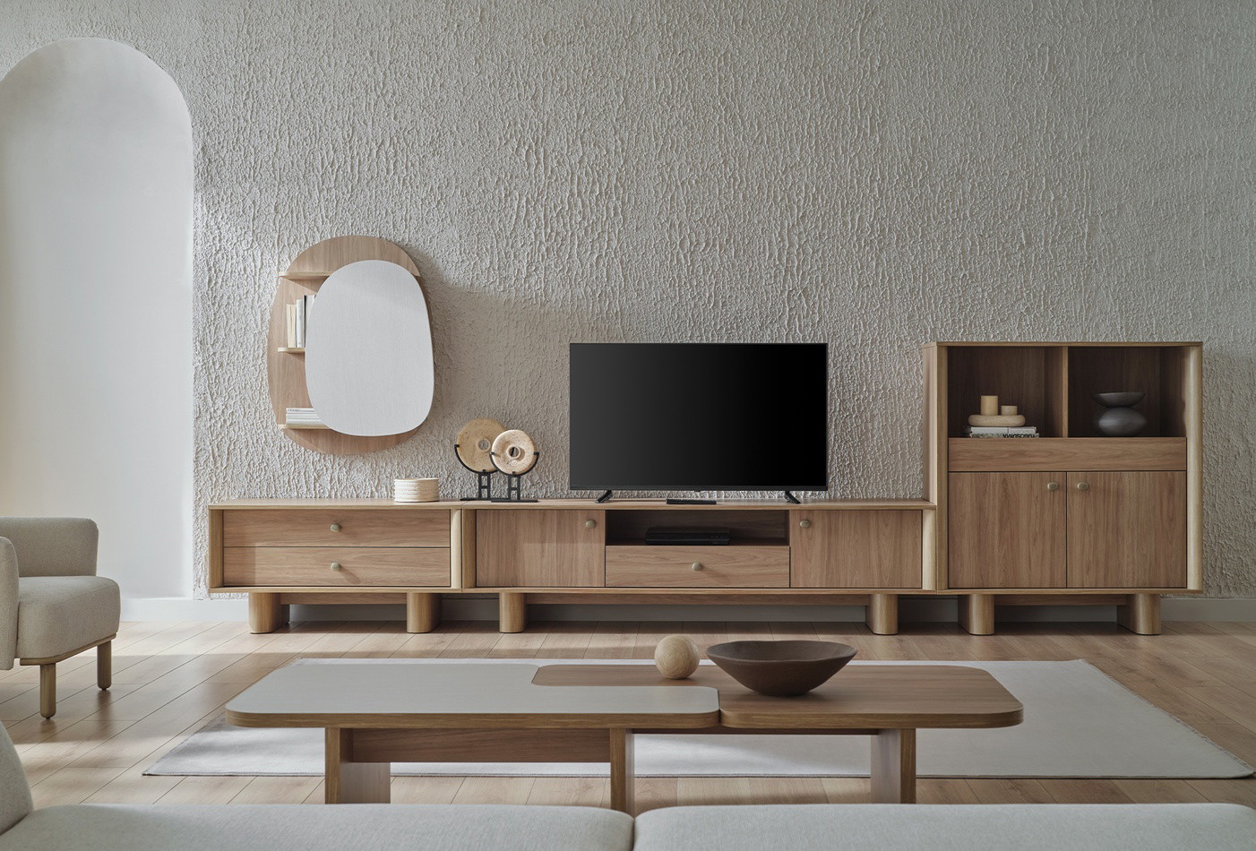 PERGE TV BENCH WALL UNIT - Image 4