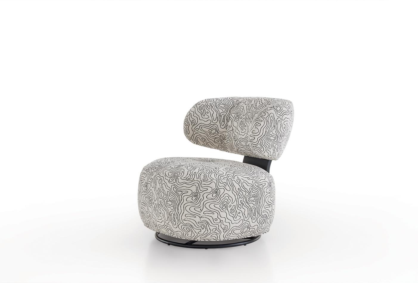 SOHO SWIVEL ARMCHAIR 2415 K1 GK:55601 WHITE AR:217 - Image 4