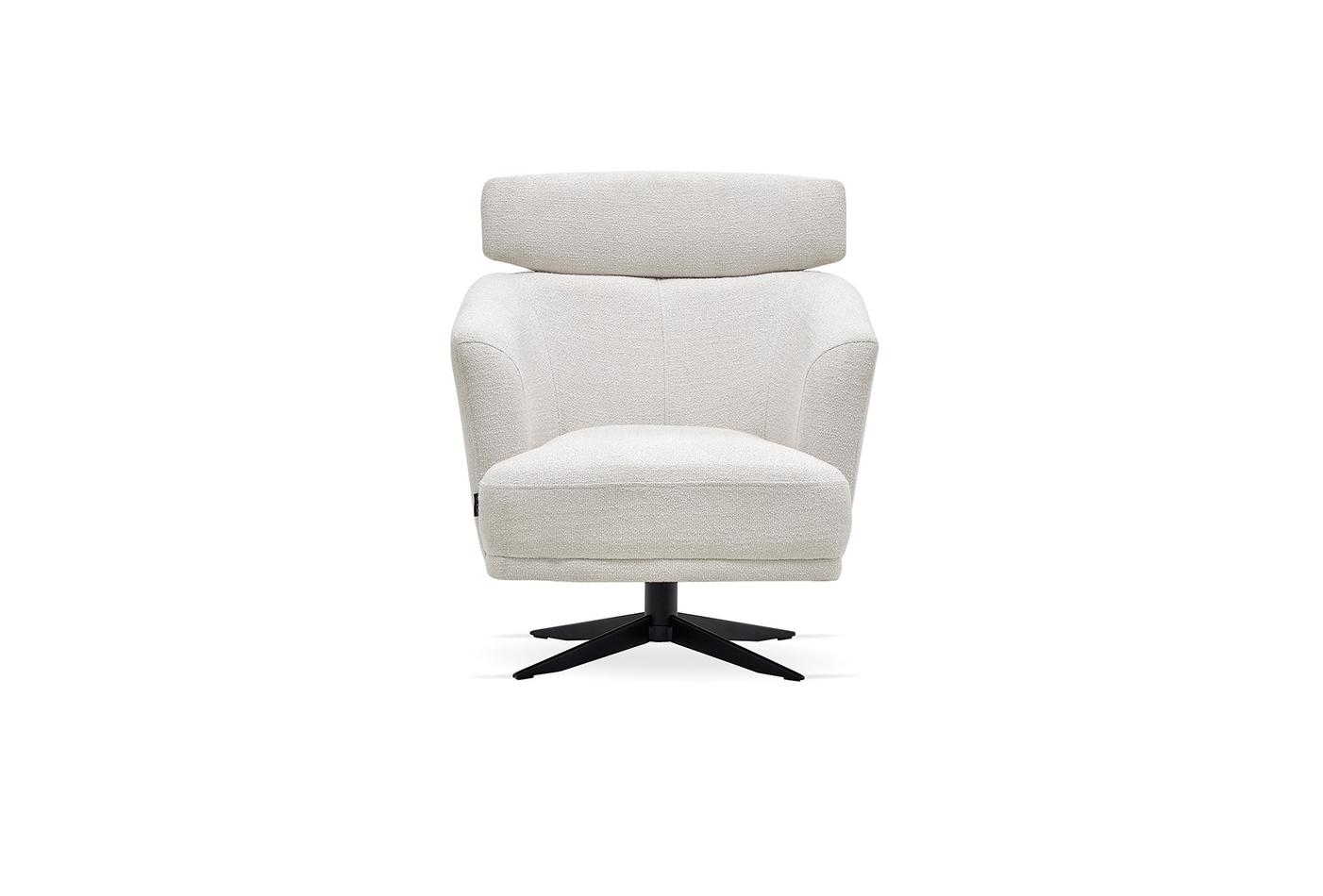 Swan - Swiwel Armchair w/ Headrest - - Image 4