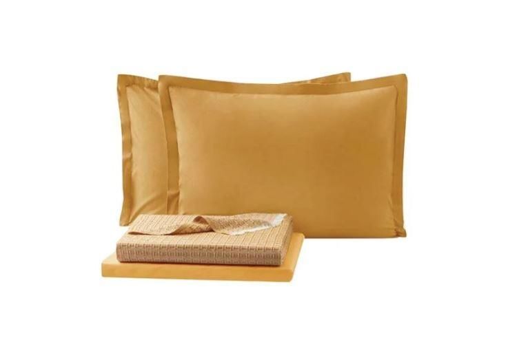 Queen Size Marita Pique Set - Saffron - Image 4