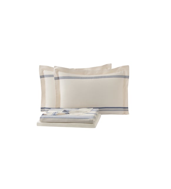 Queen Size Meri Pique Set - Navy - Image 4