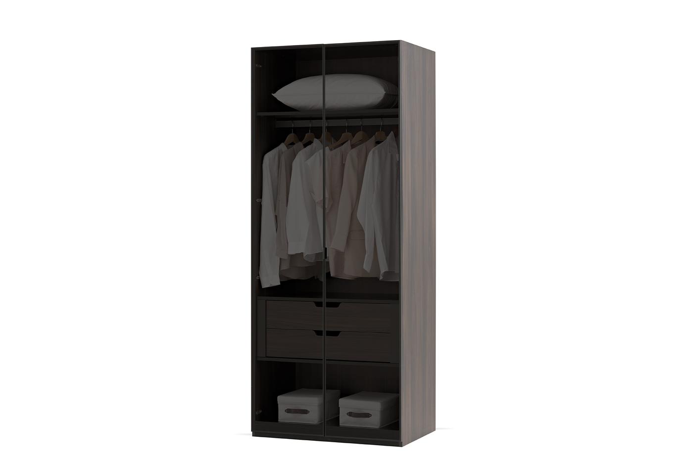 PARMA 2 DOORS GLASS WARDROBE - Image 4