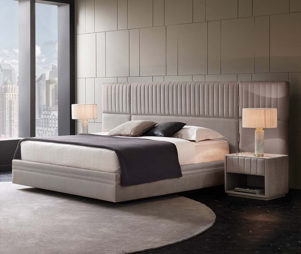 VENEZIA BASE WITH HEADBOARD 180X200 - - GK:10208 SAND AR:101