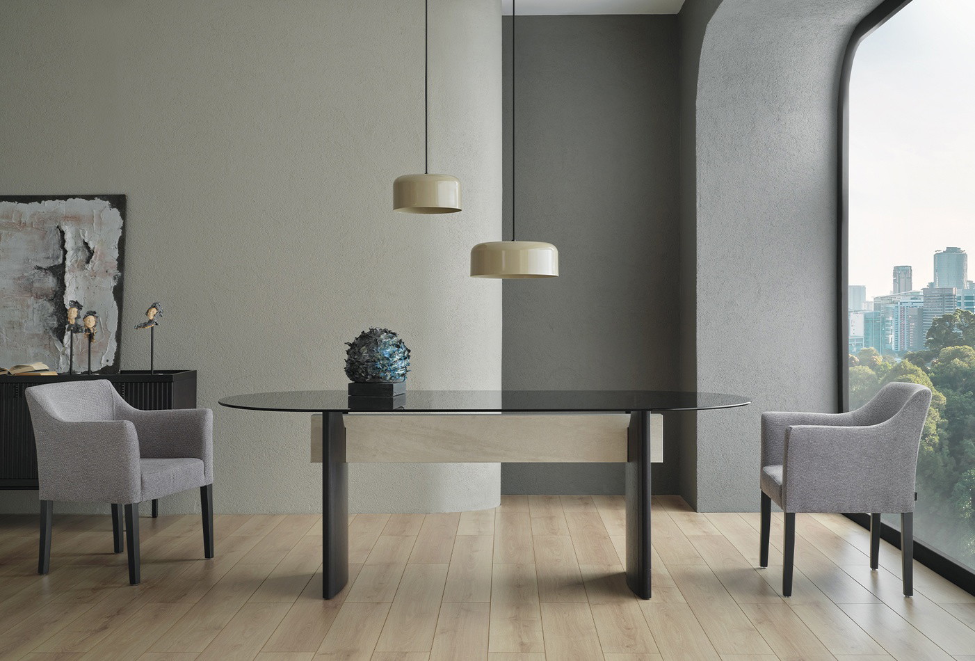 AUSTIN CHAIR WITH WOODEN LEG GK:17501 DARK