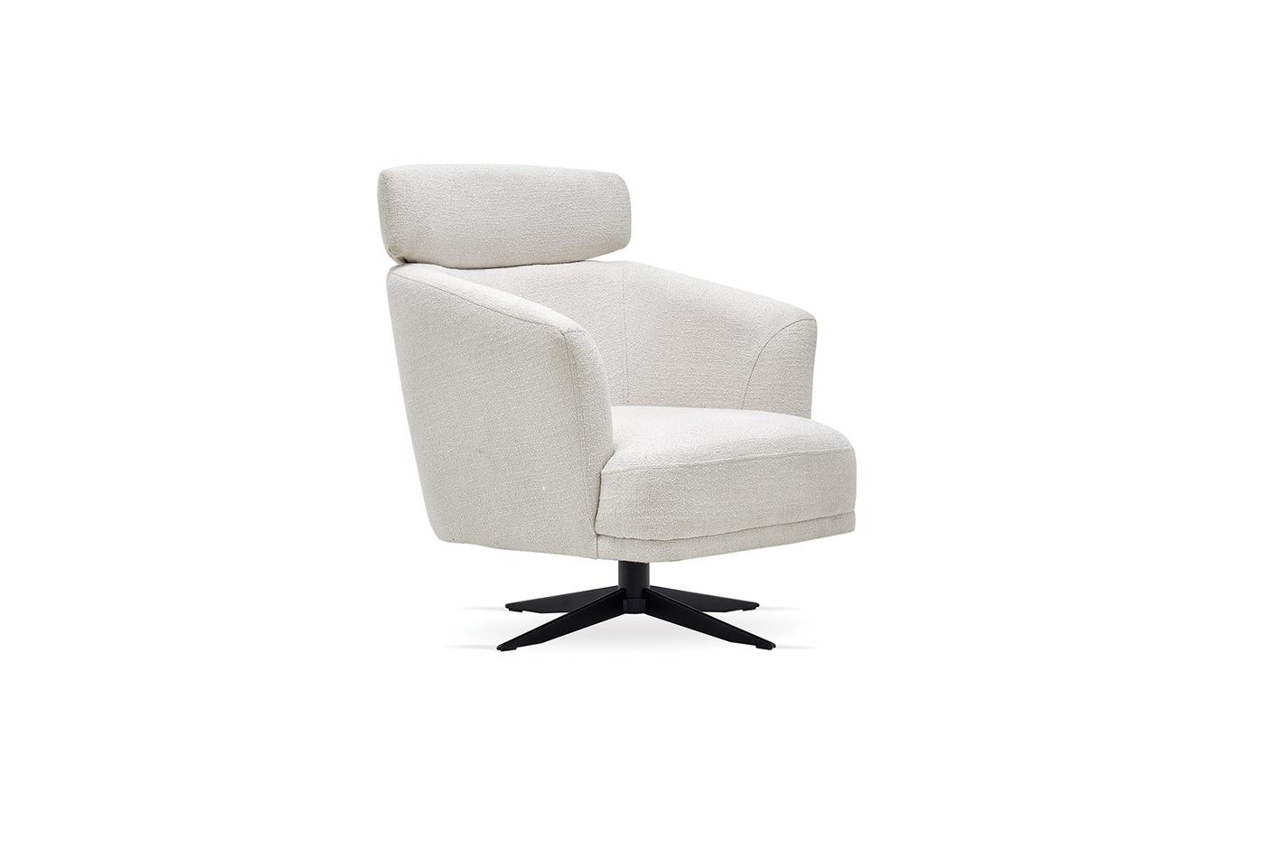 Swan - Swiwel Armchair w/ Headrest -